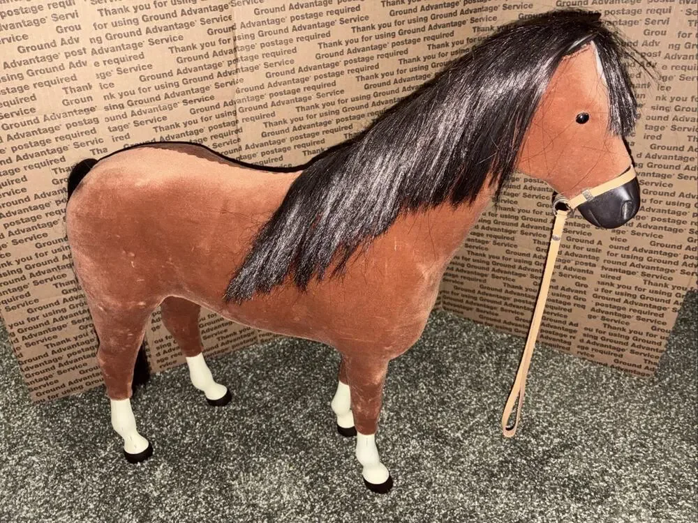 18 In American Girl Brown Bay Horse with Bridle Vintage